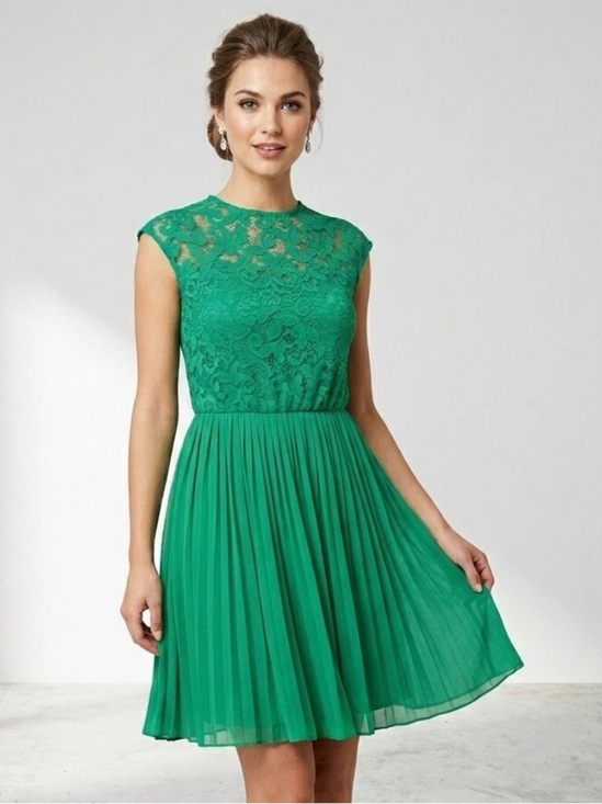 ASOS Dresses & Skirts - New ASOS Kelly Green Lace Mini Dress size 6